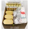 Image 1 : LARGE FLAT OF ASSORTED BABY FOOD AND SUPPLIES