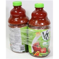 2 BOTTLES OF V8 JUICE