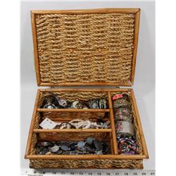 DECORATIVE BOX WITH JEWELRY CONTENTS