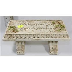 MINIATURE WELCOME TO MY GARDEN BENCH