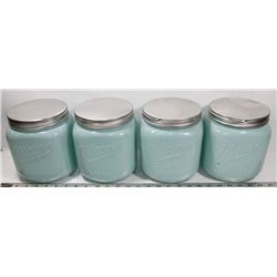 BOX OF 4 MASON STORAGE JARS