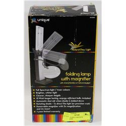 NEW FOLDING LAMP WITH MAGNIFIER