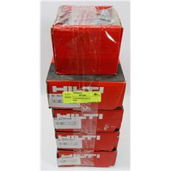 5 BOXES ASSORTED HILTI FASTENERS