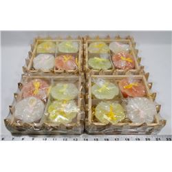 FLAT OF DECORATIVE CANDLES