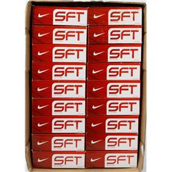 FLAT OF NIKE SFT RECLAIMED GOLF BALLS.