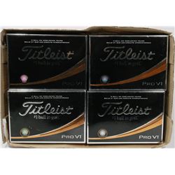 FLAT OF TITLEIST PRO V1 RECLAIMED GOLF BALLS.