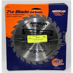 6 NEW 7 1/4 INCH SAW BLADE