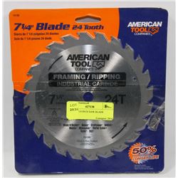 6 NEW 7 1/4 INCH SAW BLADE