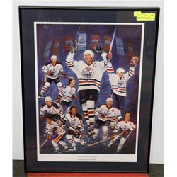 PROFESSIONALLY FRAMED EDMONTON OILERS CAPTAINS