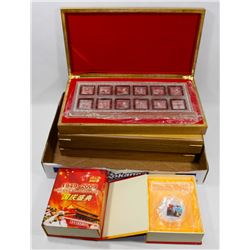 LOT OF 5 CHINESE TOKENS, 3 YEAR OF THE RABBIT