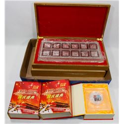 LOT OF 5 CHINESE TOKENS, 2 YEAR OF THE RABBIT