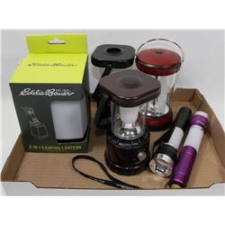 LOT OF 3 EDDIE BAUER 100 LUMEN CAMP LANTERNS