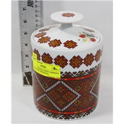 VINTAGE MADE IN WEST GERMANY COOKIE JAR UKRAINIAN