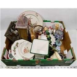 LOT OF ASSORTED CHINA  AND COLLECTIBLES INCLUDING