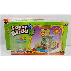 BUNDLE OF 2 NEW 81 PC  FUNNY BRICKS, BATTERY