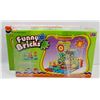 Image 1 : BUNDLE OF 2 NEW 81 PC  FUNNY BRICKS, BATTERY