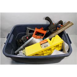 BOX OF JIGS, CLAMPS AND MORE