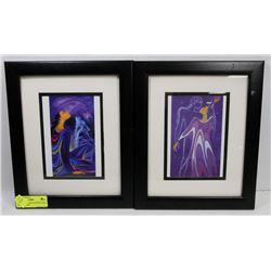 2PC OF IOYAN MANI (MAXINE NOEL) ART MATTED &