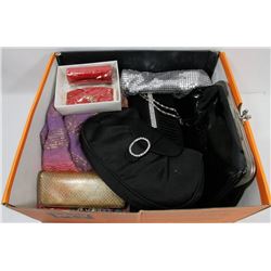 LOT OF FIVE VINTAGE LADIES EVENING BAGS/CLUTCHES