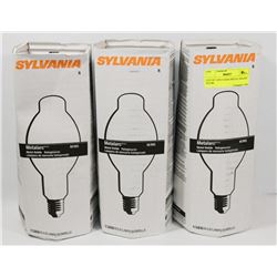LOT OF 3 SYLVANIA METAL HALIDE BULBS