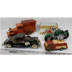 FLAT OF PRESSED STEEL DIE CAST AND ASSORTED TOY