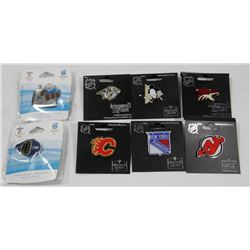 LOT OF 8 COLLECTIBLE HOCKEY COINS.