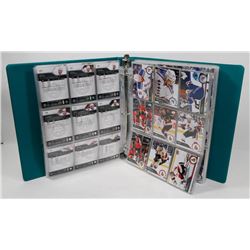 BINDER OF OVER 460 HOCKEY CARDS - ASSORTED SETS &