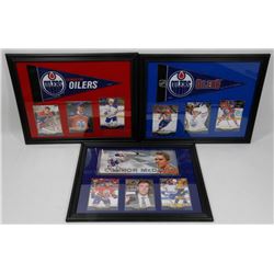 LOT OF 3 CONNOR MCDAVID FRAMED CARD PICTURES