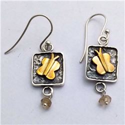 89) STERLING SILVER DANGLING EARRINGS