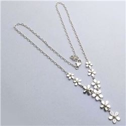 93) STERLING SILVER NECKLACE