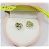 Image 1 : .925 SILVER MINI HEART STUD EARRINGS