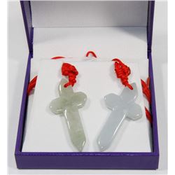 JADE CROSS NECKLACE SET