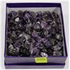 Image 1 : BOX OF POLISHED AMETHYST STONES