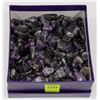 Image 1 : BOX OF POLISHED AMETHYST STONES