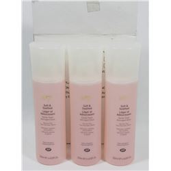 3 BOTTLES OF NO 7 SOFT & SOOTHED GENTLE TONER