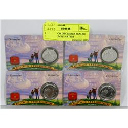LOT OF 4 RCM DECEMBER SEALED MILLENNIUM QUARTERS