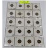 Image 1 : STOCK SHEET USA INDIAN HEAD AND LINCOLN COINS