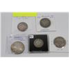 Image 1 : LOT OF 5 ASSORTED WORLD COINS