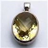 Image 1 : 7) STERLING SILVER LEMON QUARTZ PENDANT