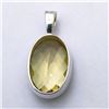 Image 2 : 7) STERLING SILVER LEMON QUARTZ PENDANT