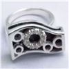 Image 1 : 87) STERLING SILVER MULTI STONE RING SIZE 6
