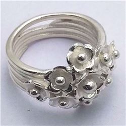 53) STERLING SILVER RING SIZE 8