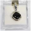 Image 1 : 84) STERLING SILVER BLACK RUTILE PENDANT