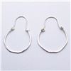 Image 1 : 17) STERLING SILVER HOOP EARRINGS