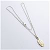 Image 1 : 24) STERLING SILVER 2 TONE NECKLACE
