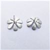 Image 2 : 47) STERLING SILVER 2 TONE STUD EARRINGS