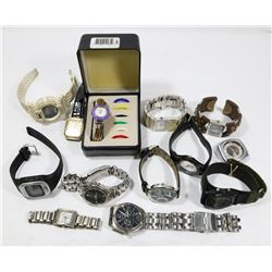 BOX OF WATCHES INCL. NEW 7-FACE