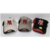 Image 1 : BUNDLE OF 3 NY BALL HATS