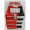 Image 1 : 5 BOXES ASSORTED HILTI FASTENERS