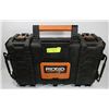 Image 1 : RIDGED BLACK AND ORANGE PORTABLE TOOL BOX.